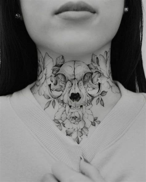 throat tattoos woman|coolest throat tattoos.